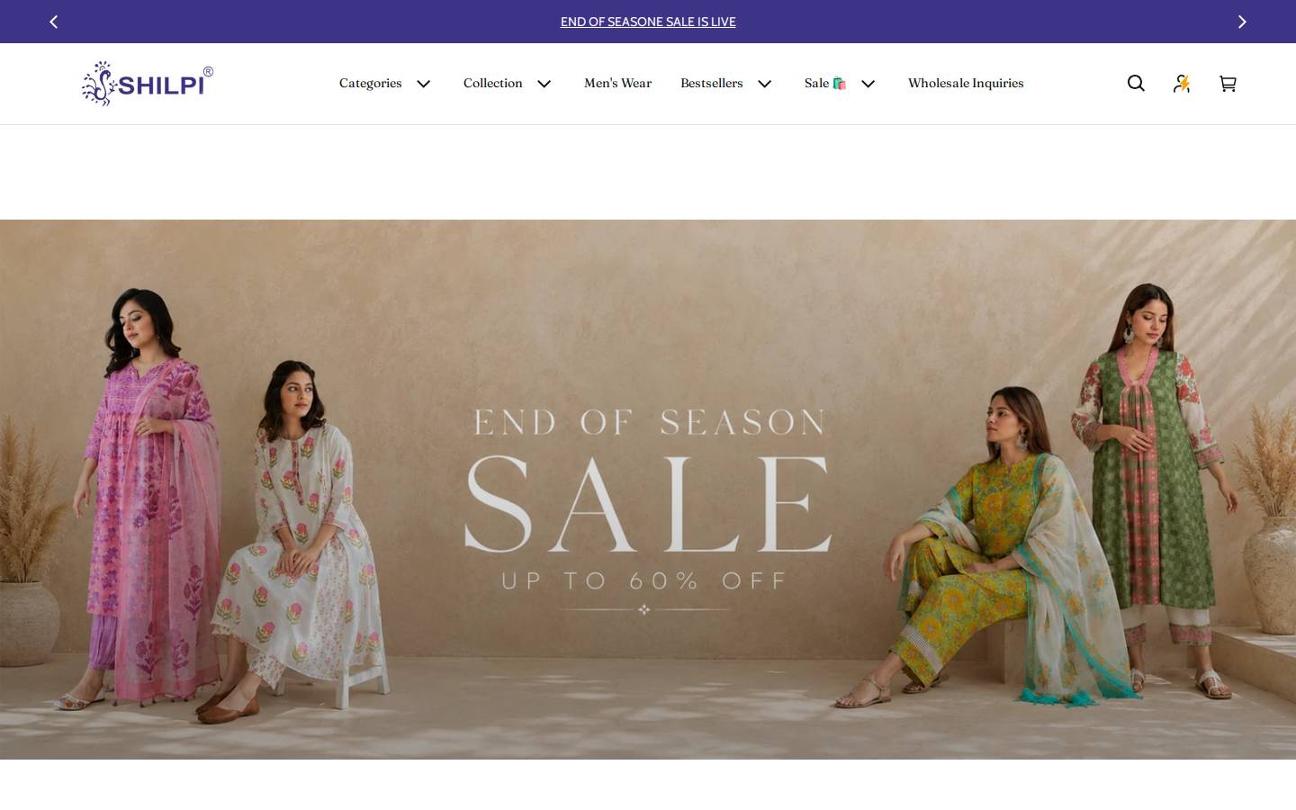 shilpihandicraft.in homepage screenshot