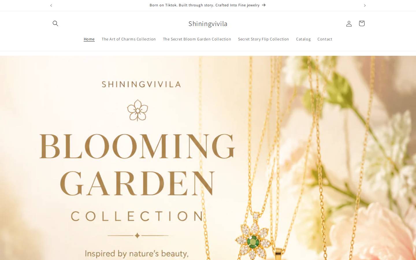 shiningvivila.com homepage screenshot