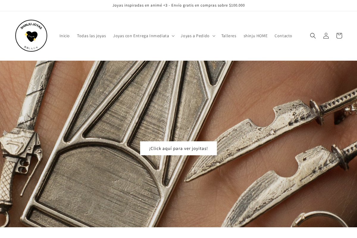 shinju.cl homepage screenshot