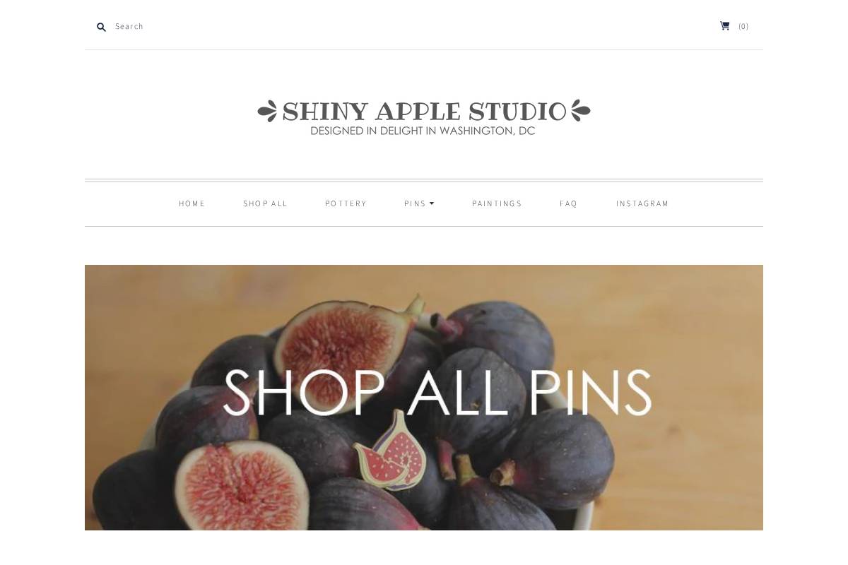 shinyapplestudio.com homepage screenshot
