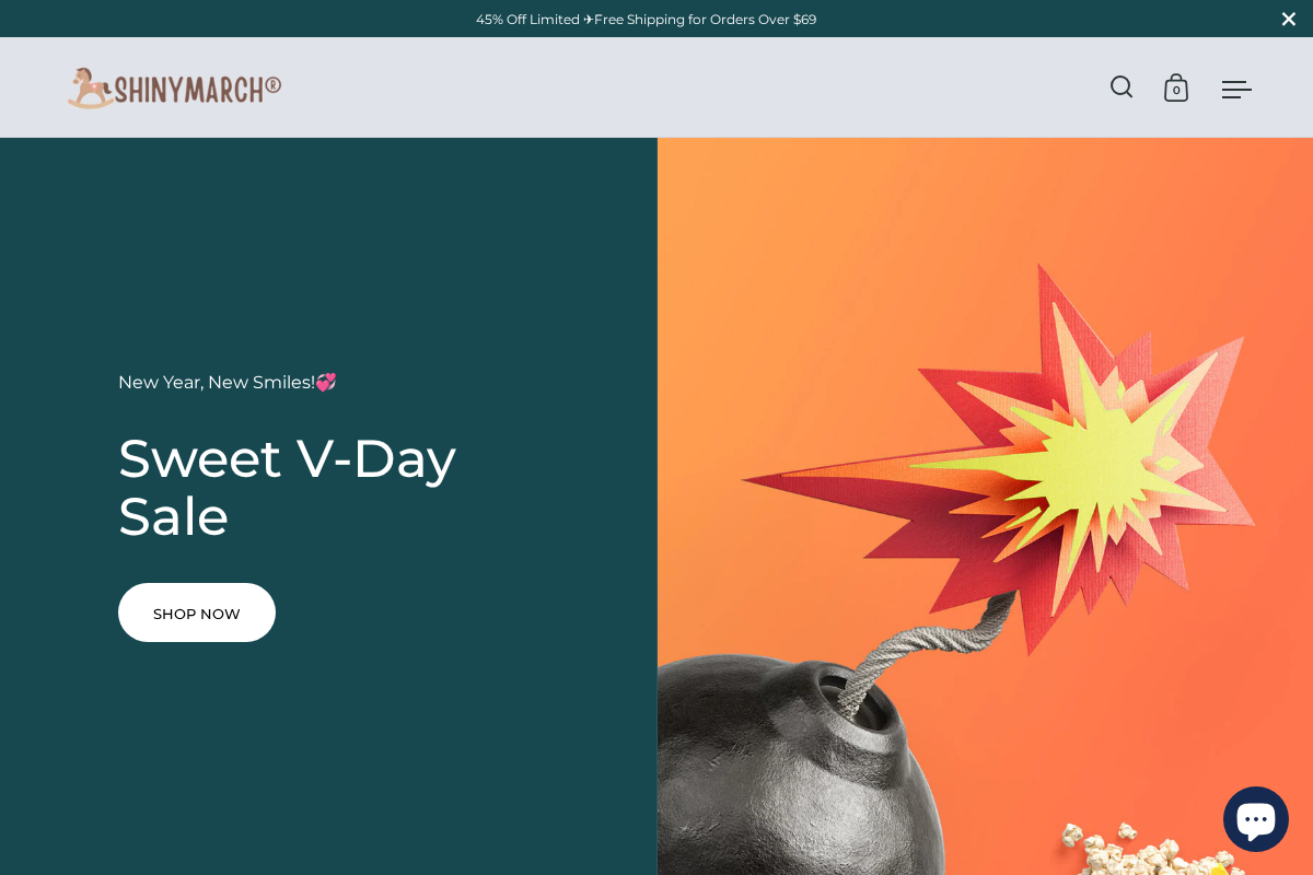 shinymarch.online homepage screenshot