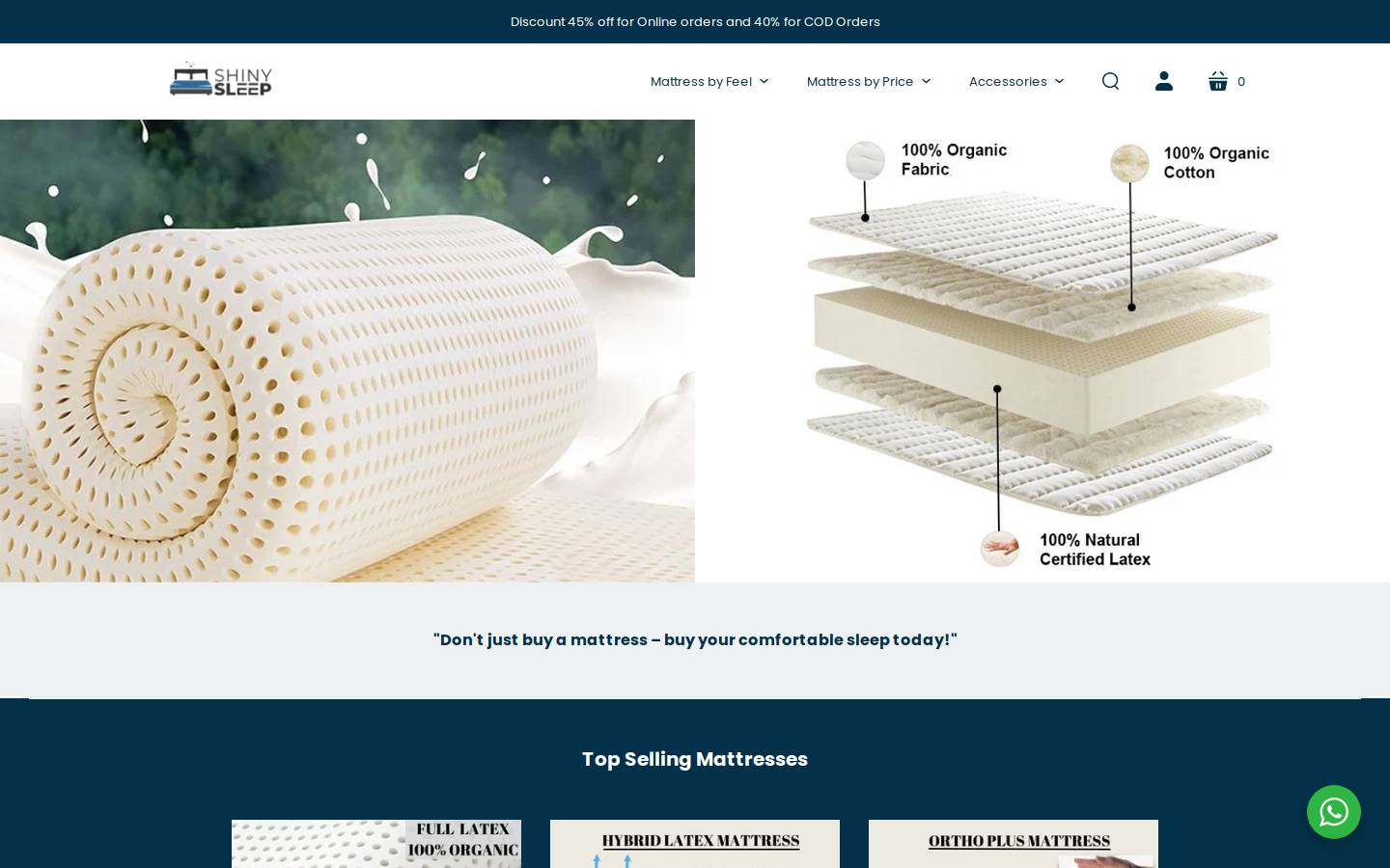 shinysleep homepage screenshot