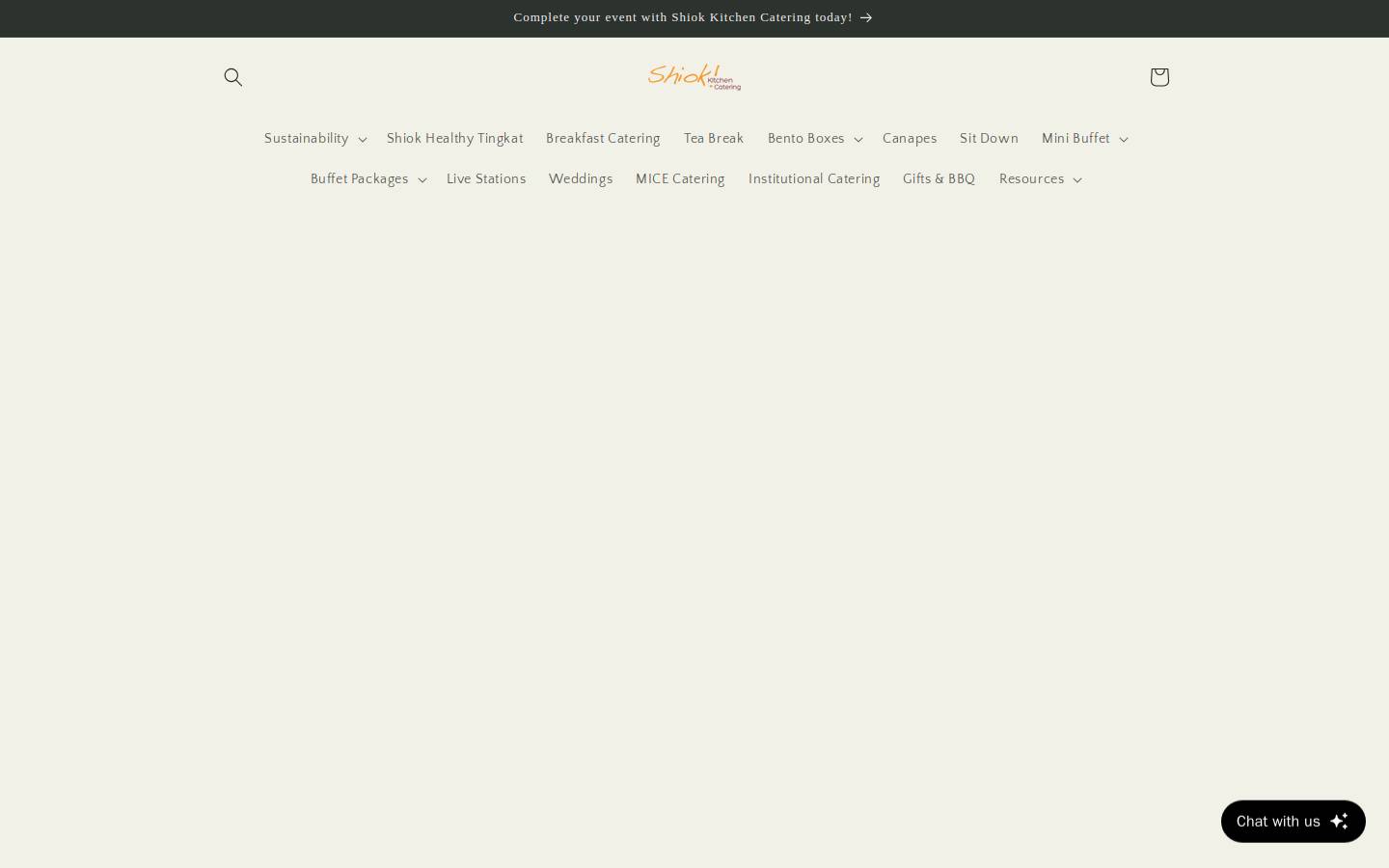 shiokkitchencatering.com.sg homepage screenshot