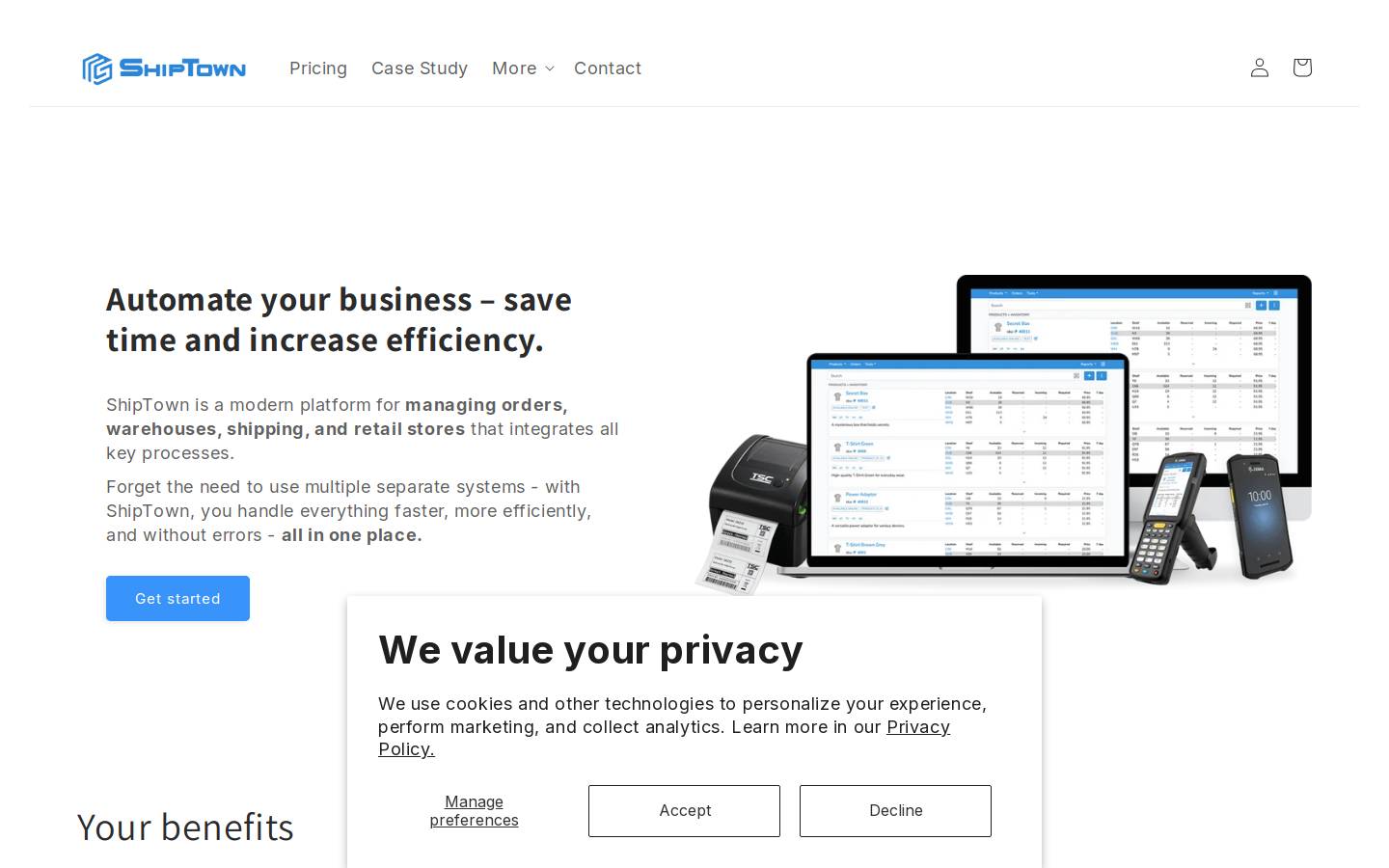 Ship.com homepage screenshot