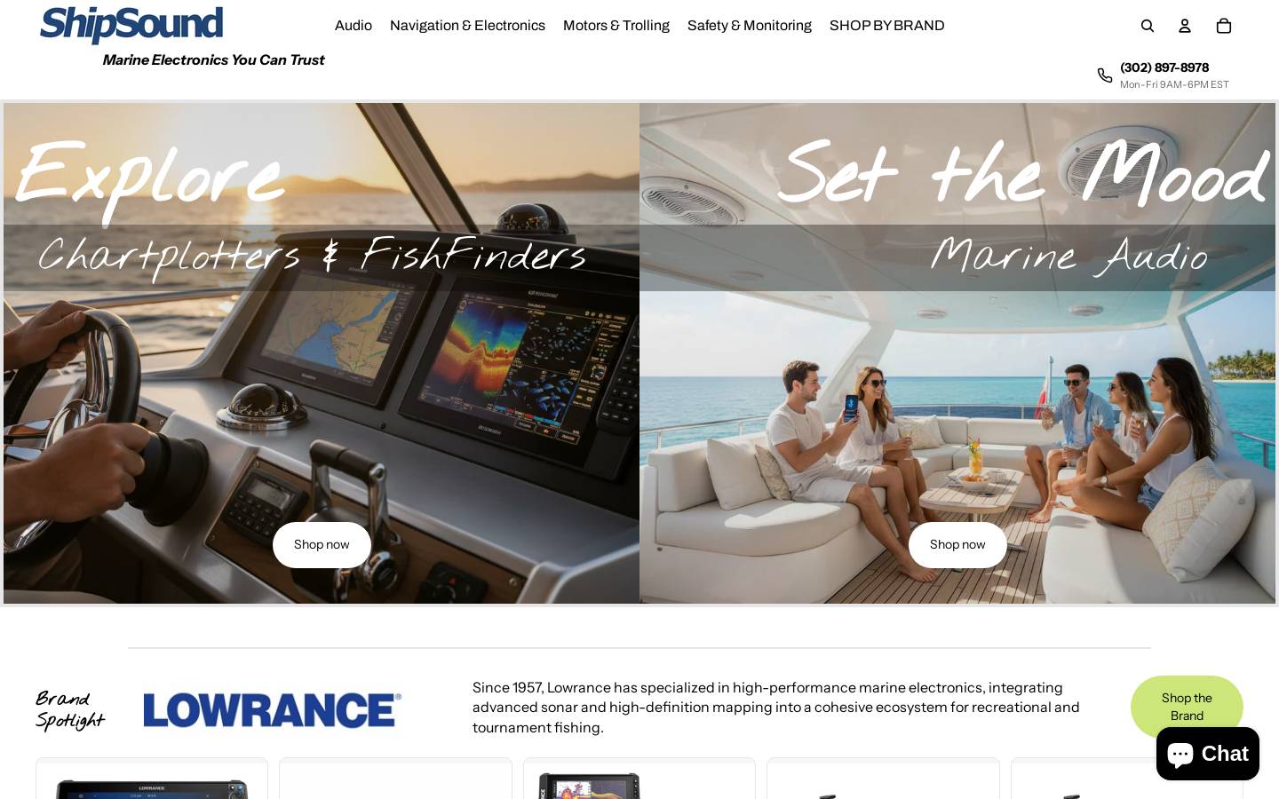 shipsound.com homepage screenshot