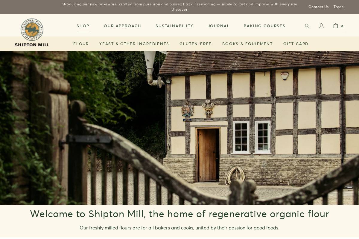 Shipton Mill homepage screenshot