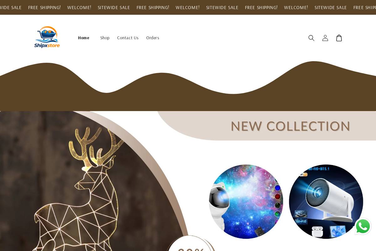 shipxstore.com homepage screenshot