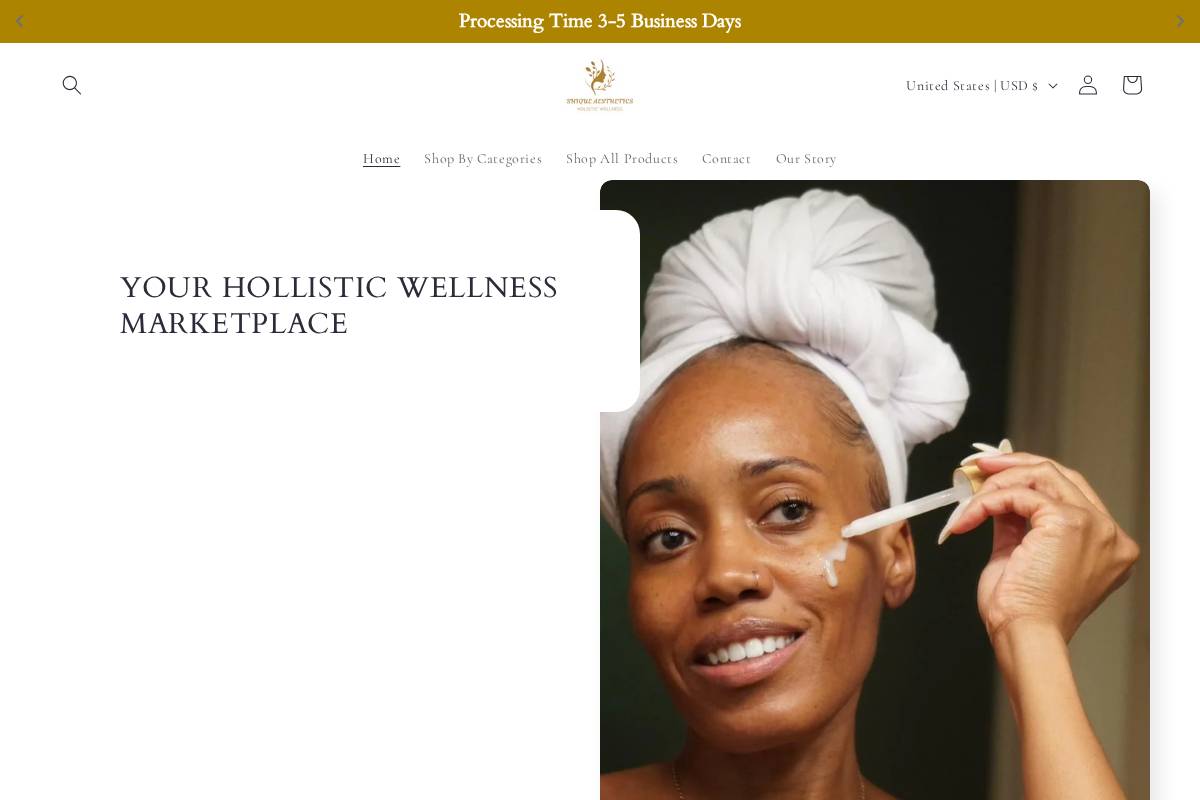 shiqueaesthetics.com homepage screenshot