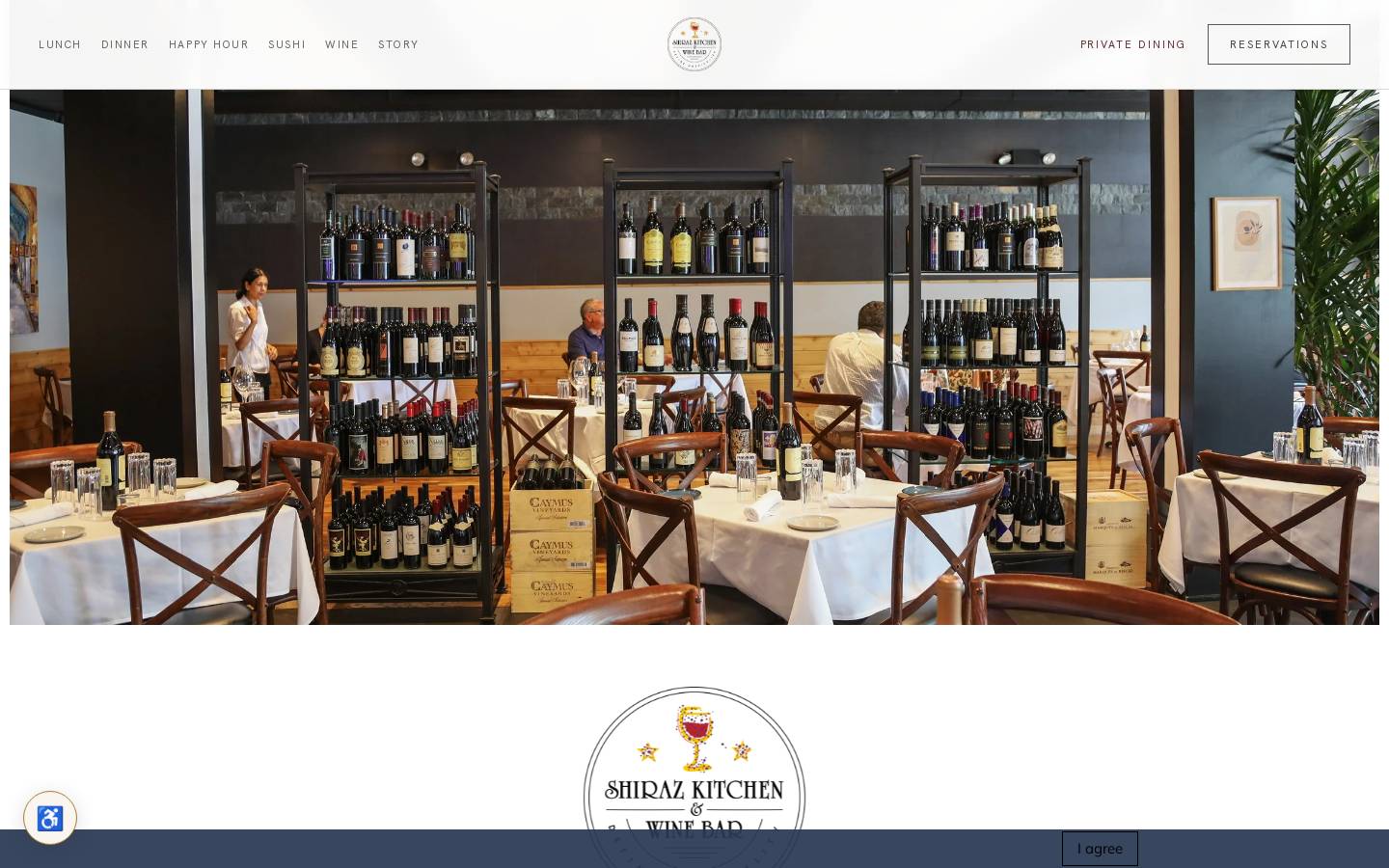 shirazkitchen.com homepage screenshot