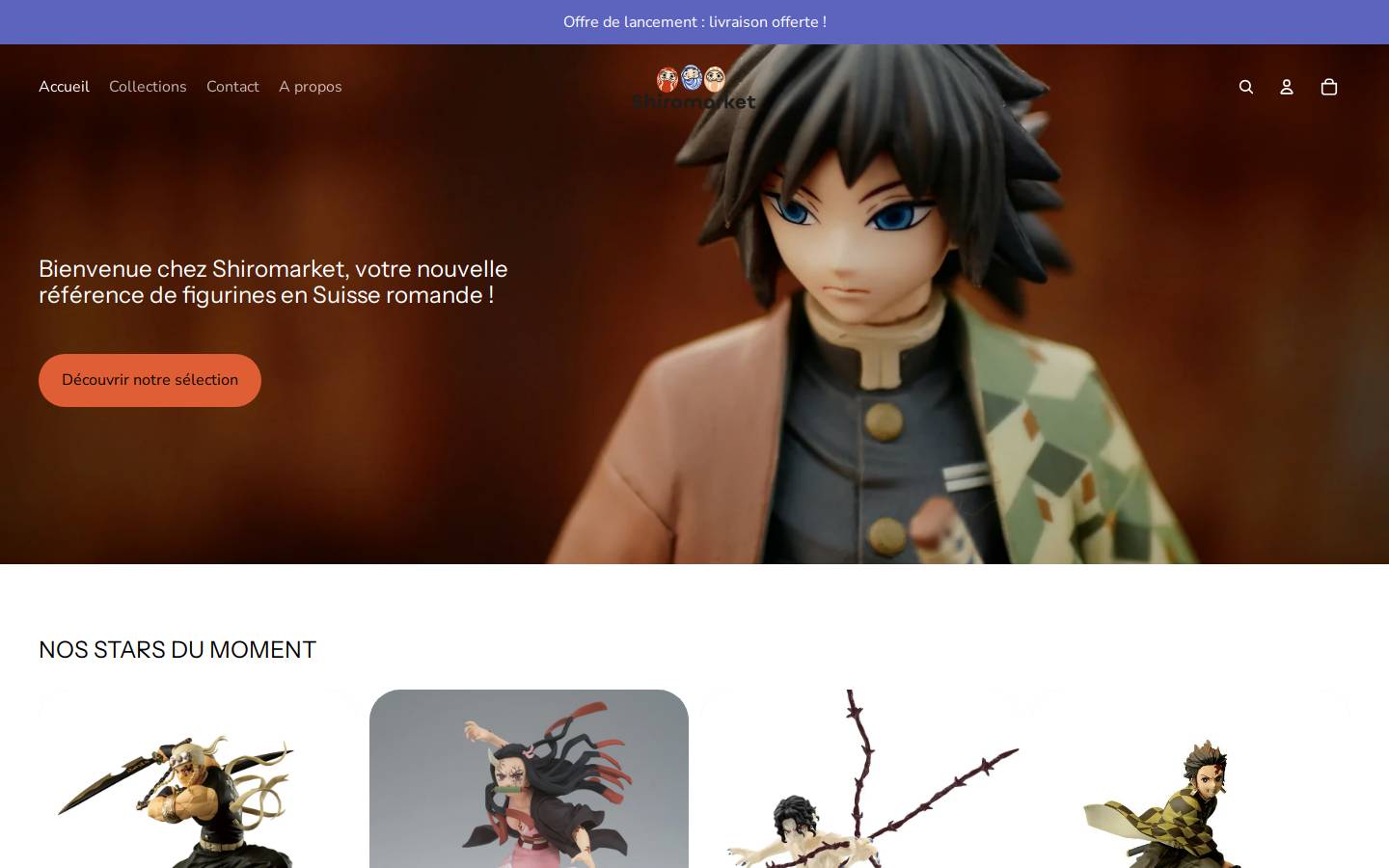 shiromarket-officiel.com homepage screenshot