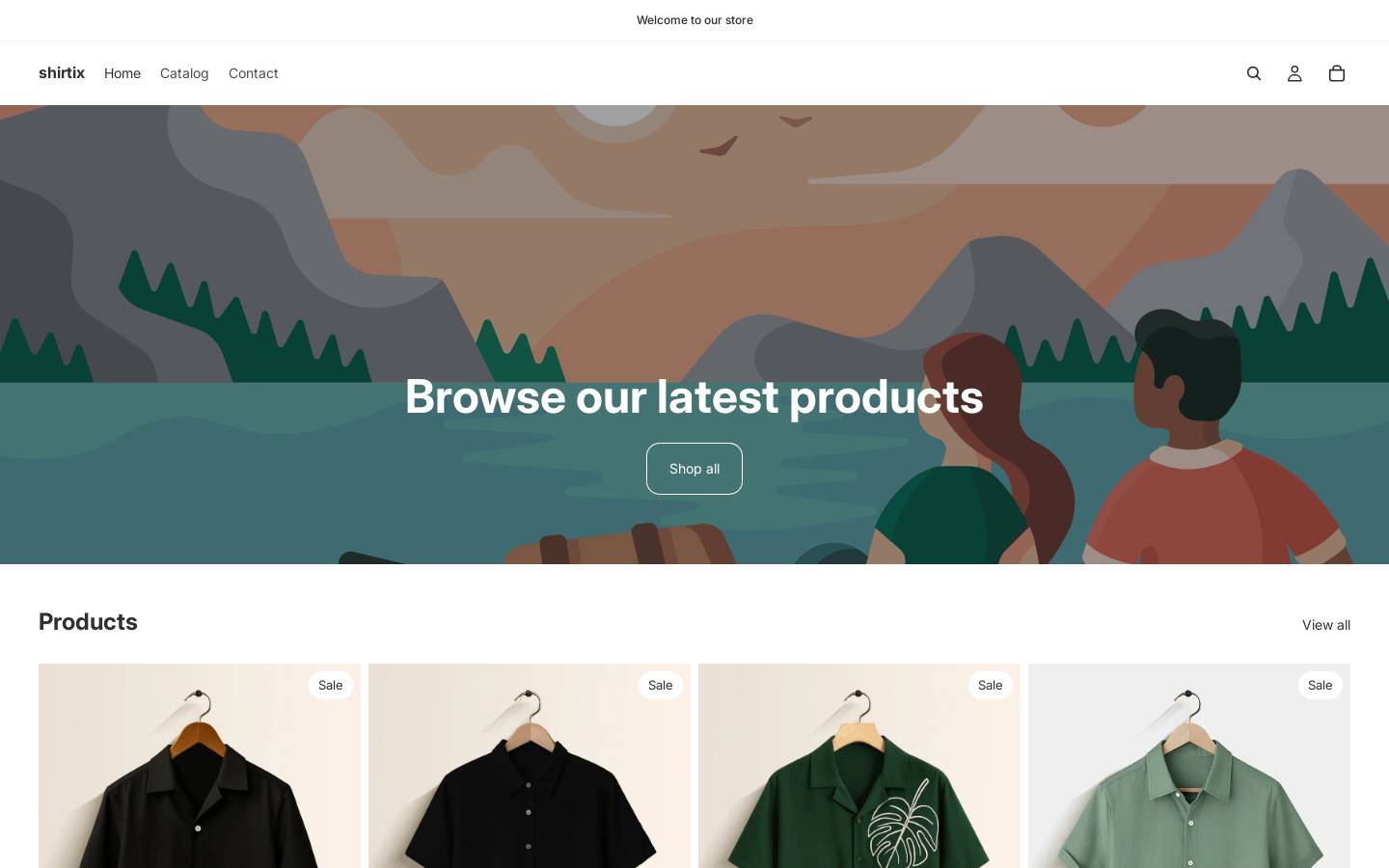 shirtix.shop homepage screenshot