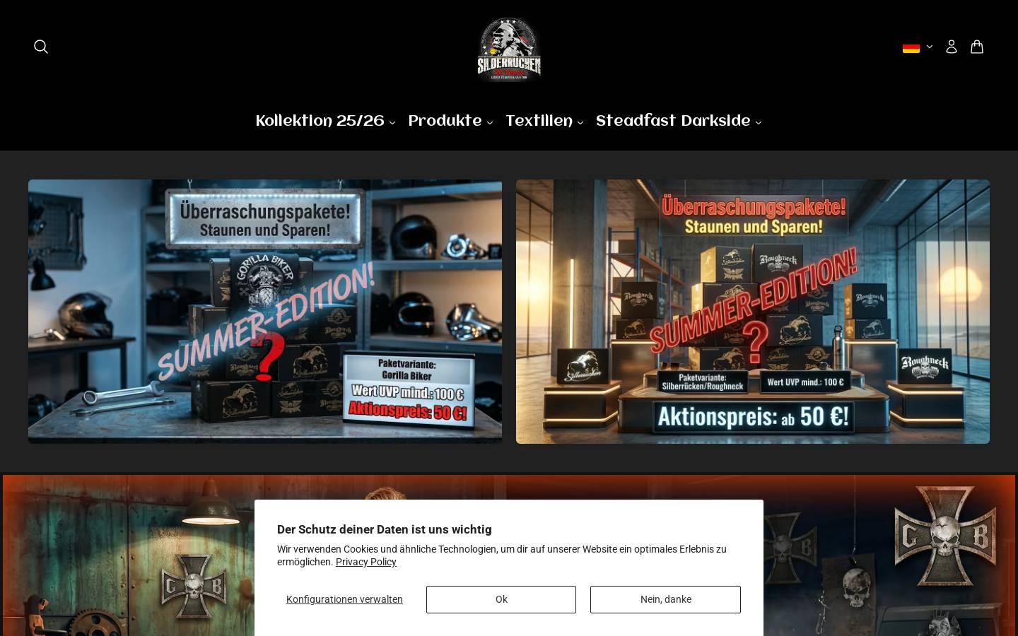 Shirtstation homepage screenshot