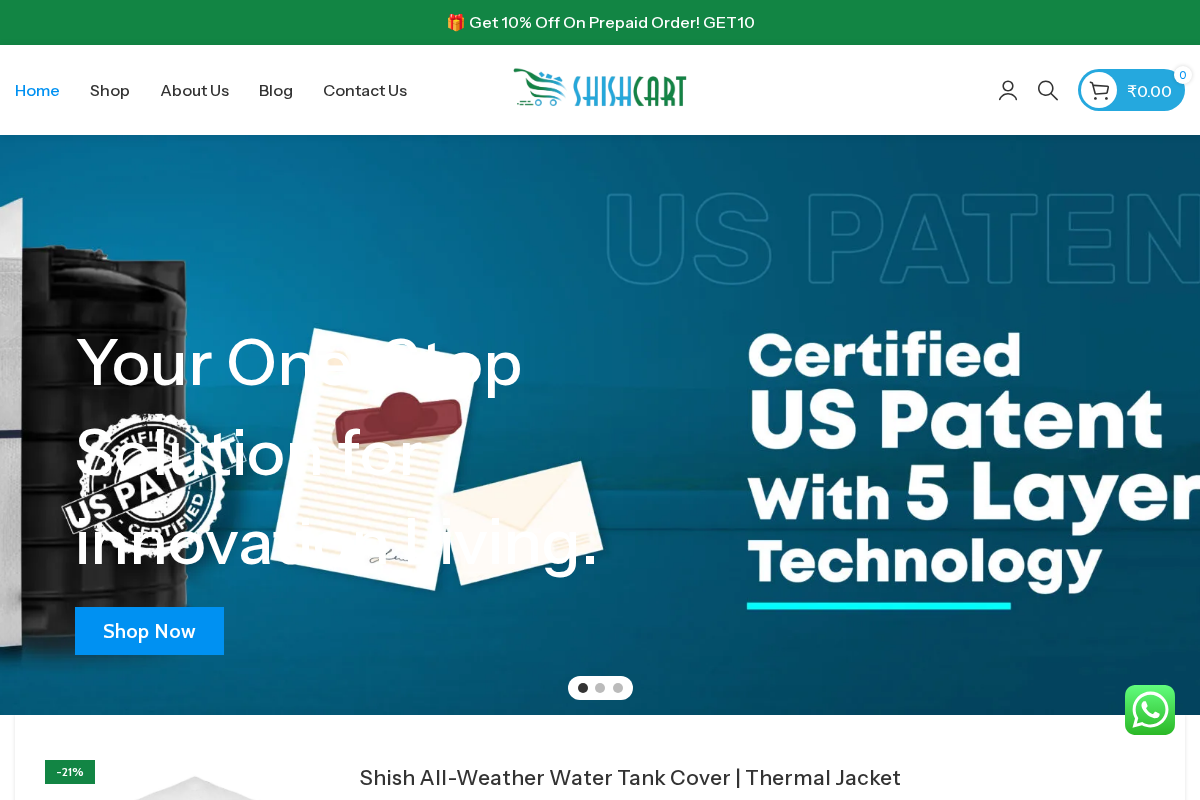 shishcart.com homepage screenshot