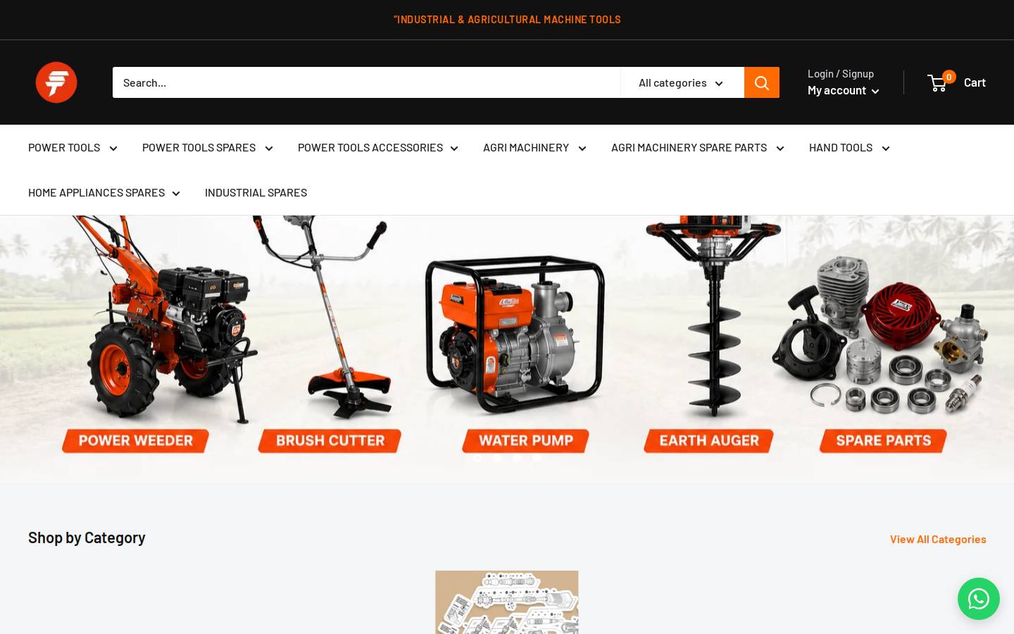 shivatools.com homepage screenshot