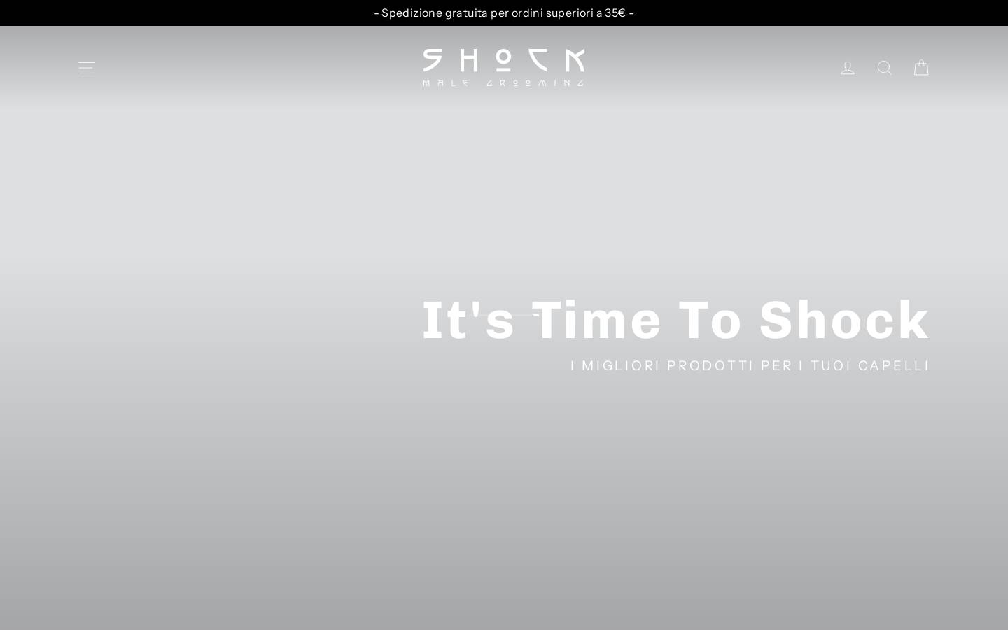 shockmalegrooming.com homepage screenshot