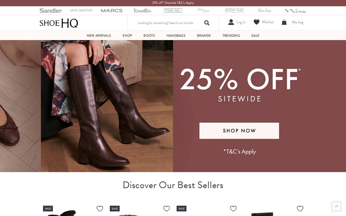 shoehq.com.au homepage screenshot