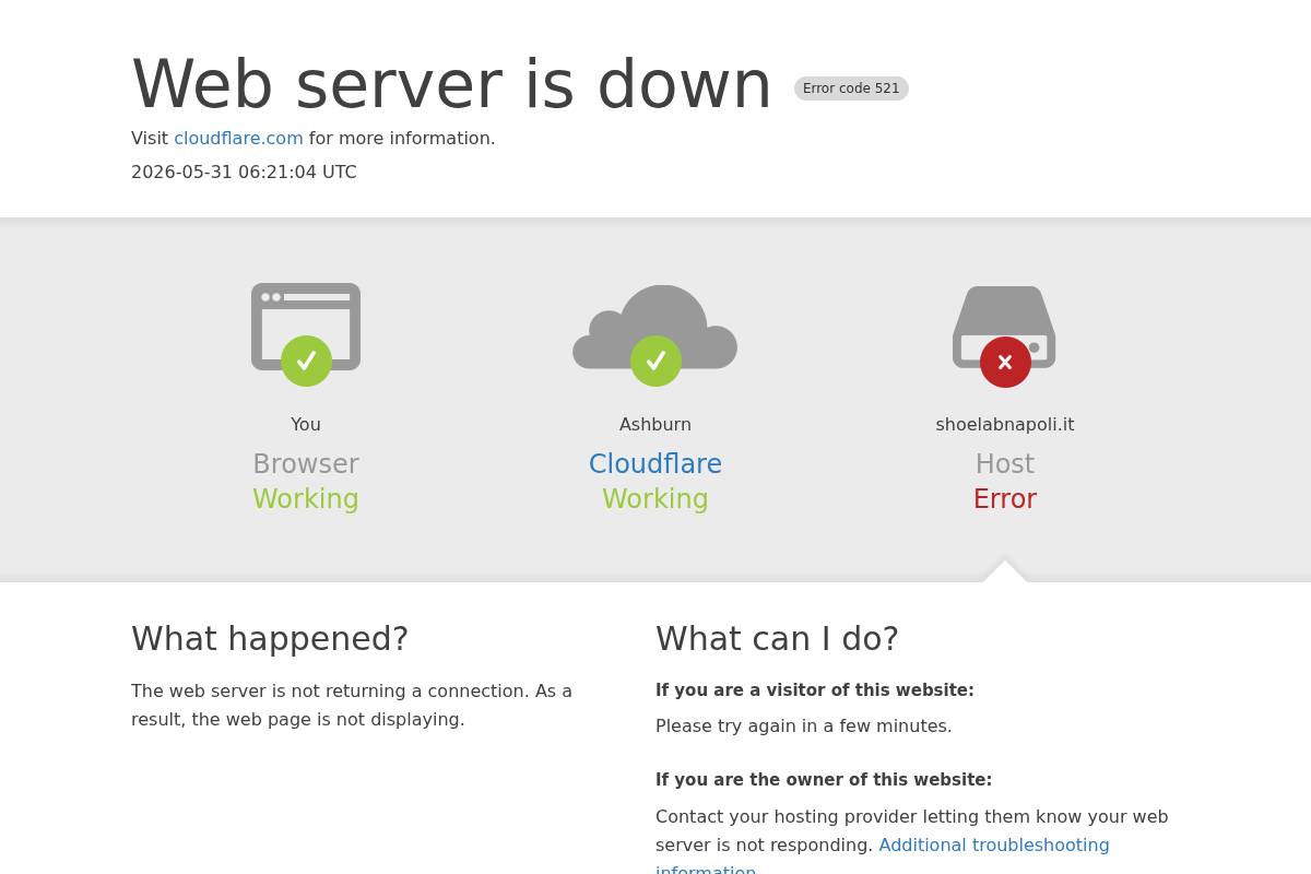 Shoenapoli homepage screenshot