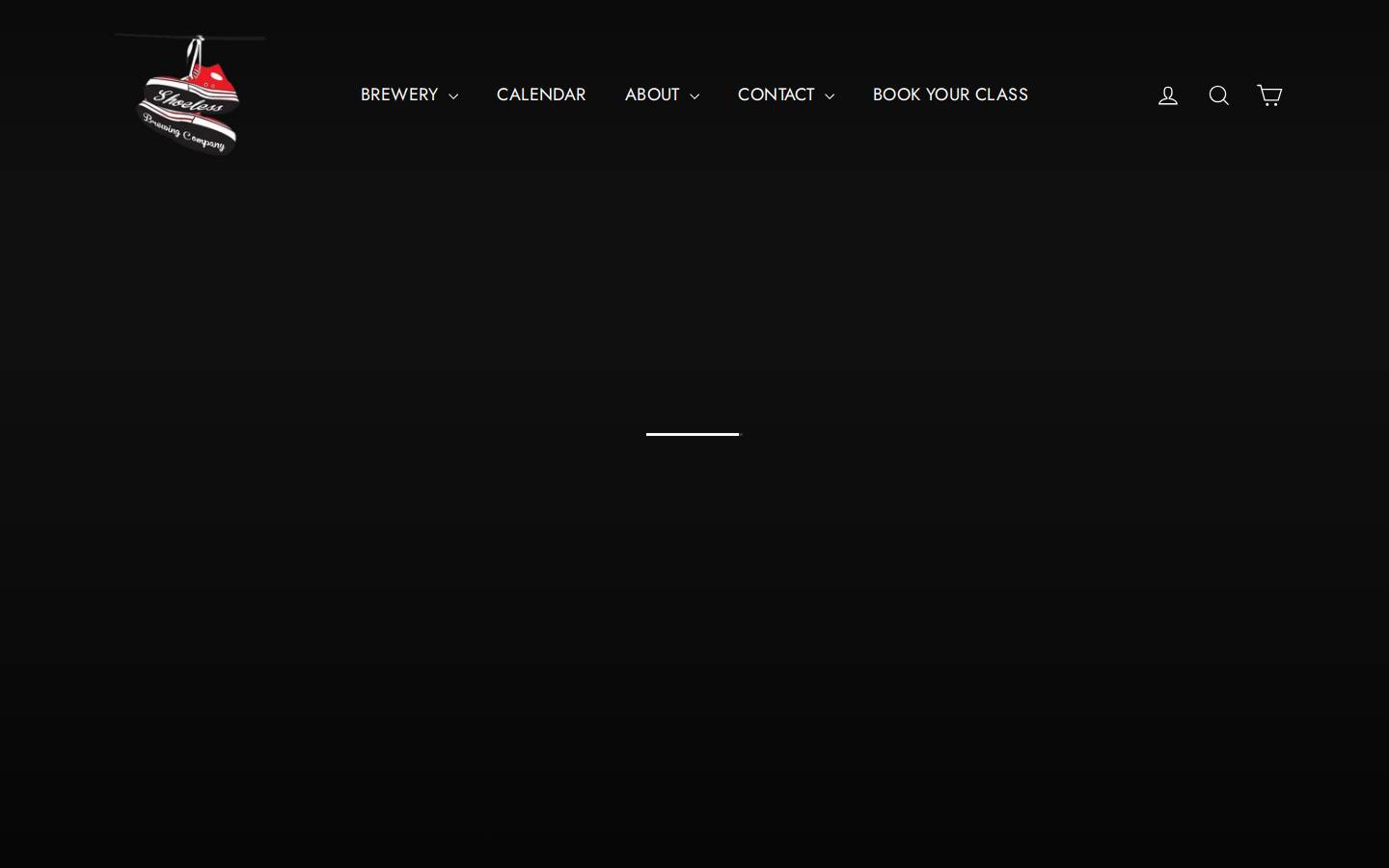 shoelessbrewingcompany.com homepage screenshot