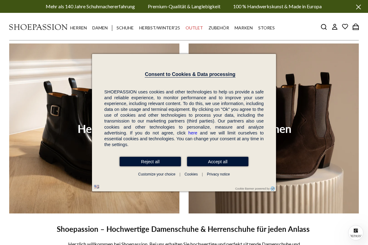 Shoepassion  homepage screenshot