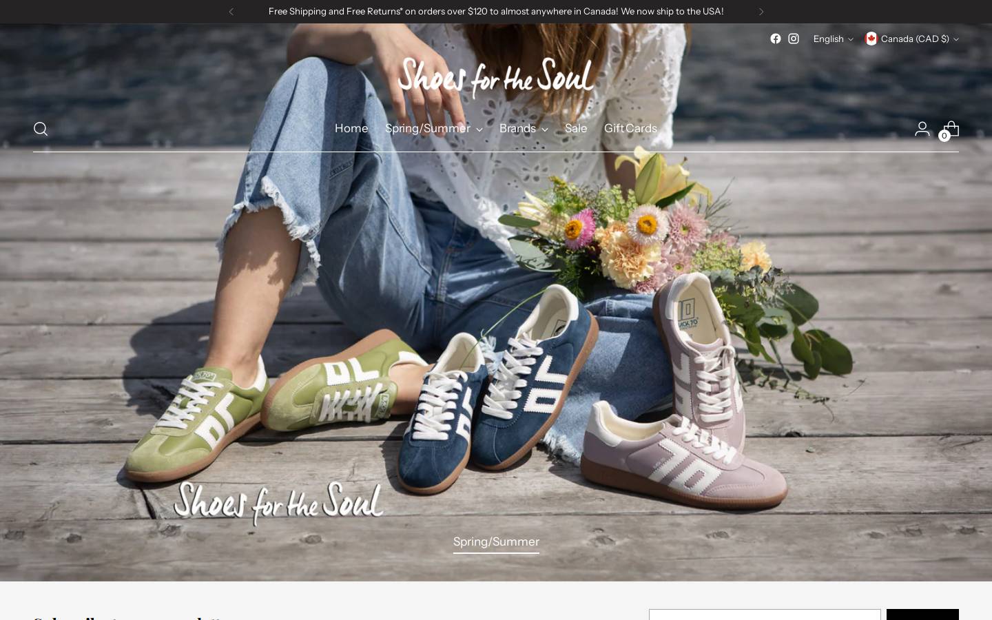 shoesforthesoul.online homepage screenshot