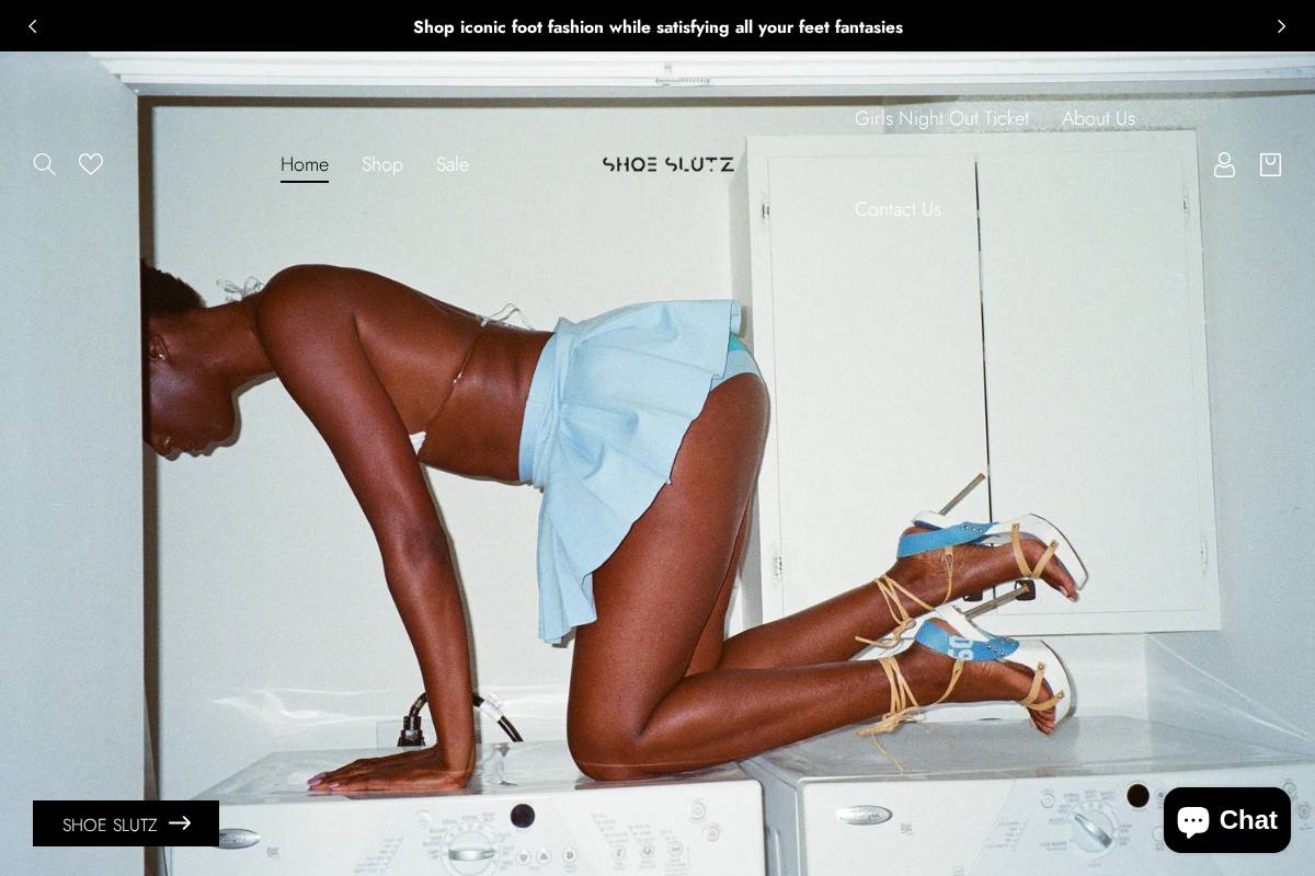 shoeslutz.com homepage screenshot