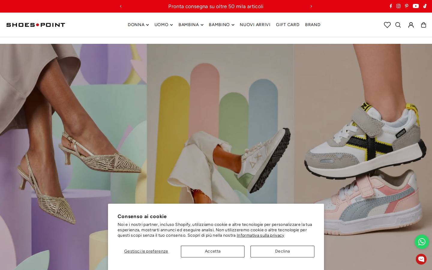 Shoes Point Srl homepage screenshot