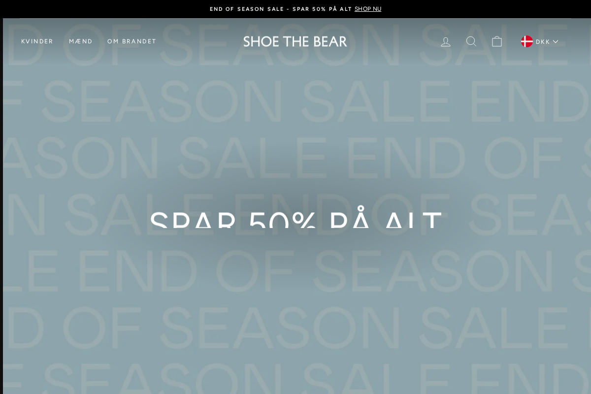 SHOE THE BEAR homepage screenshot