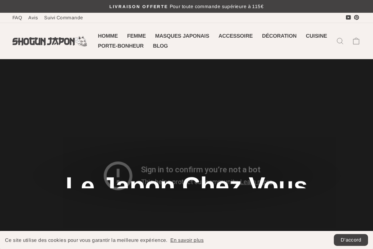 Shogun Japon homepage screenshot