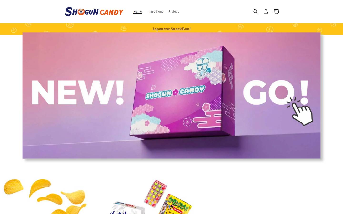 shoguncandy.jp homepage screenshot