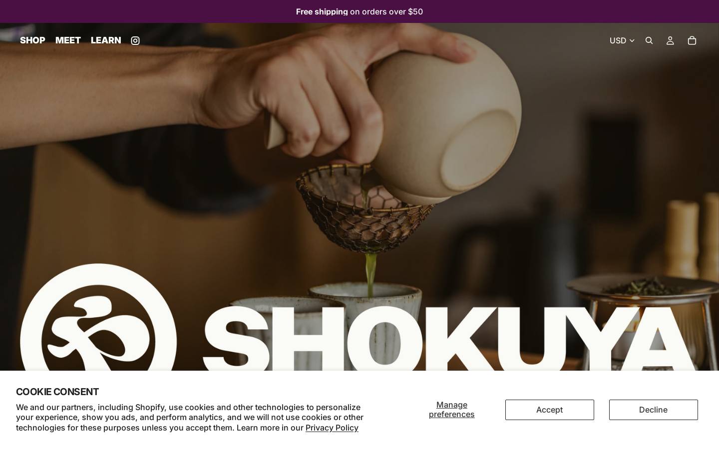 shokuya.com homepage screenshot
