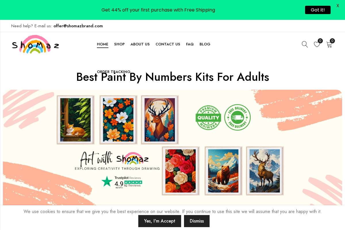 Shomazbrand homepage screenshot