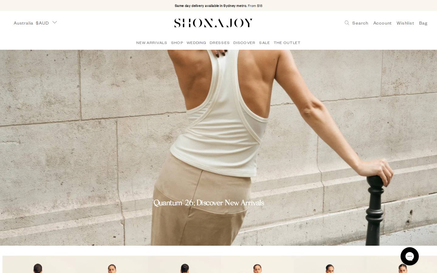 Shona Joy homepage screenshot