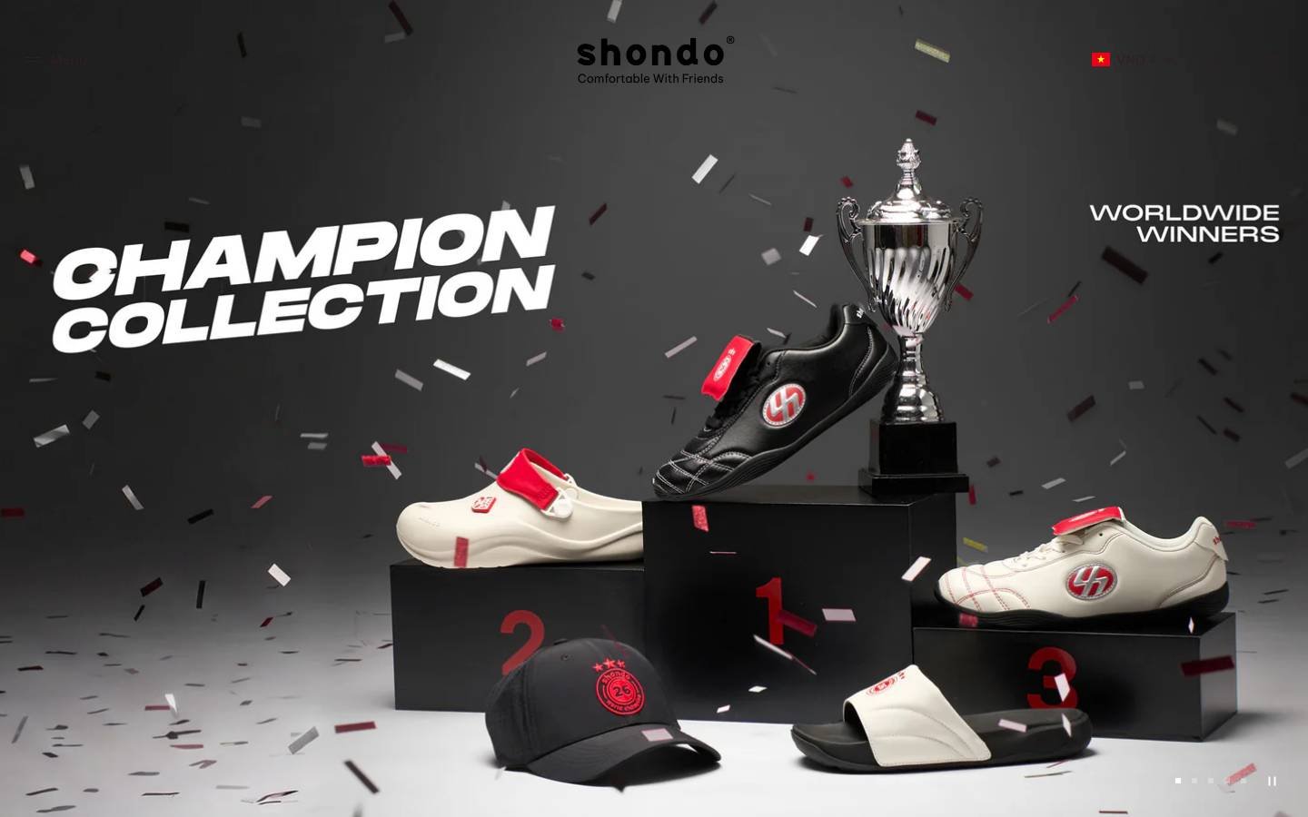 shondoshoes.com homepage screenshot