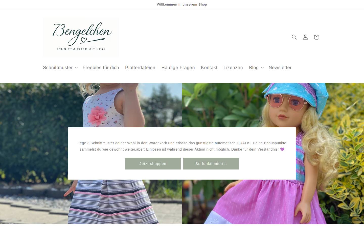 shop-73engelchen.de homepage screenshot