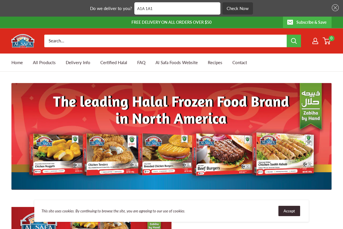 Shop Al Safa Foods homepage screenshot