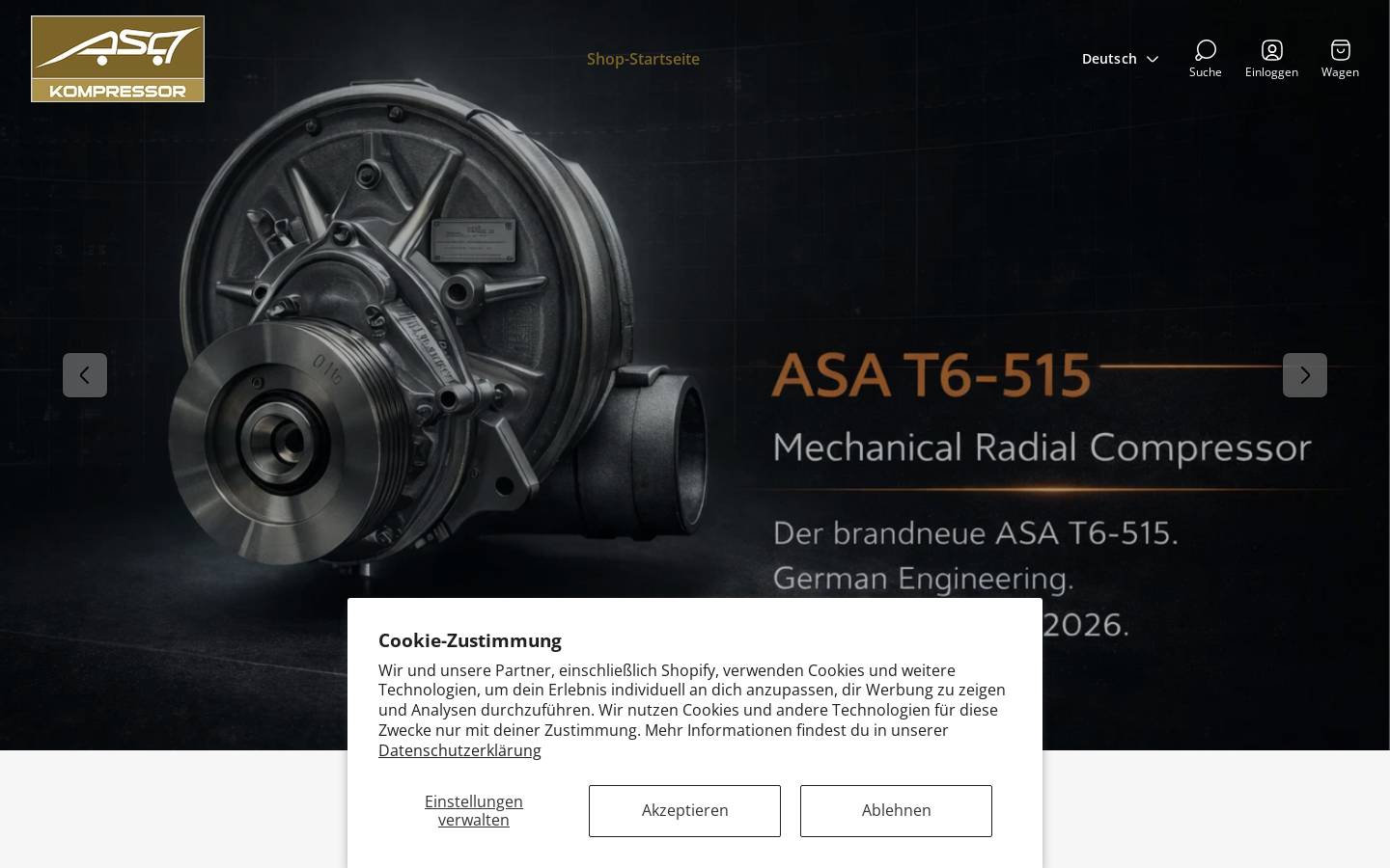 shop-asa.com homepage screenshot