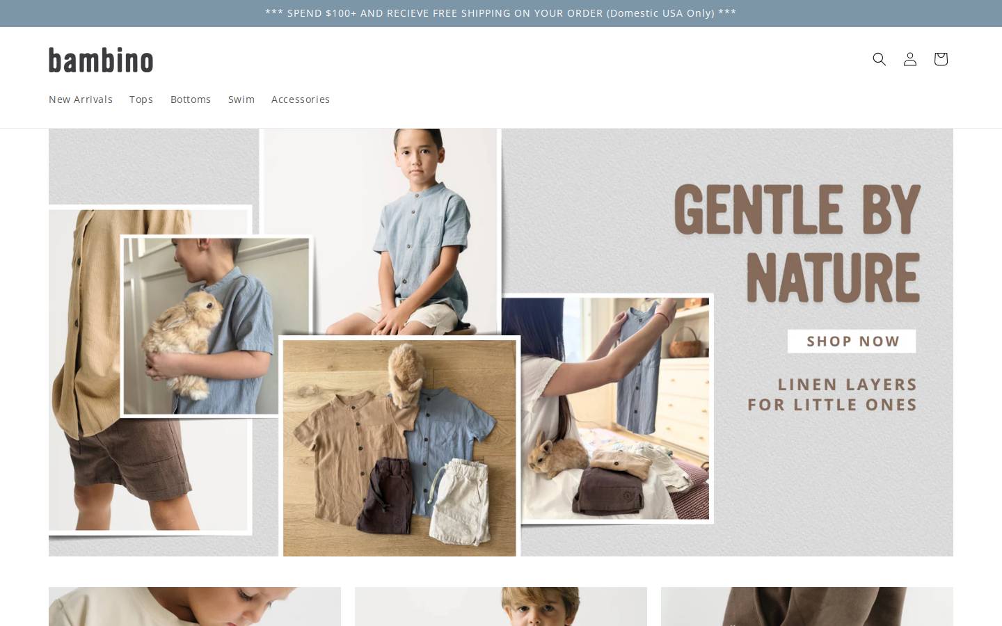 shop-bambino.com homepage screenshot