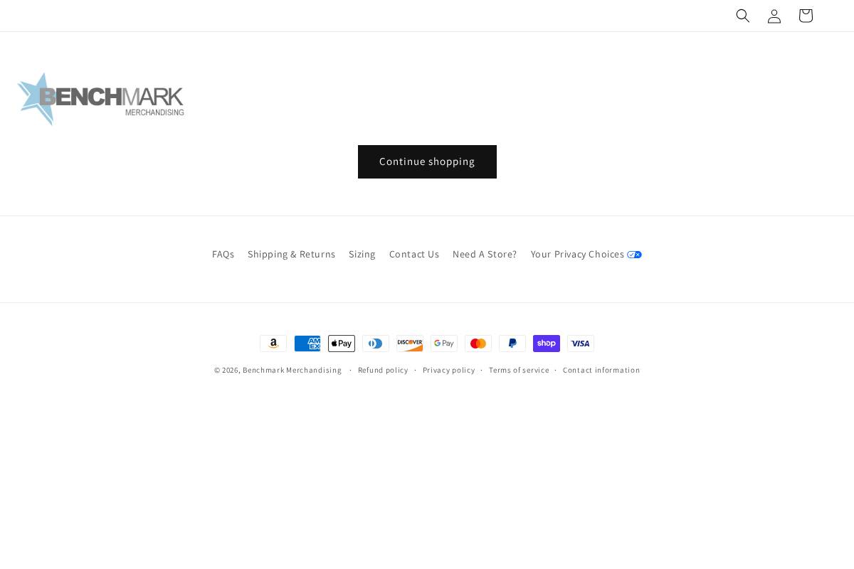 shop-benchmark.com homepage screenshot