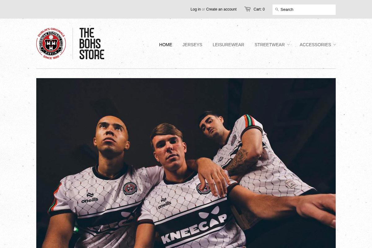 shop-bohemianfc.com homepage screenshot