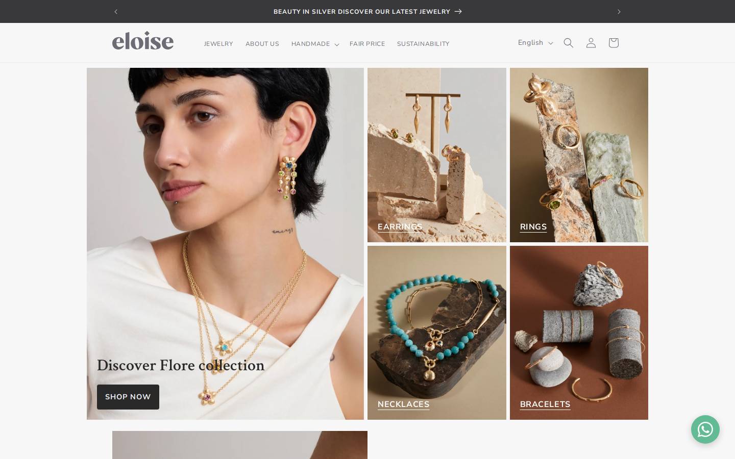 Eloise homepage screenshot