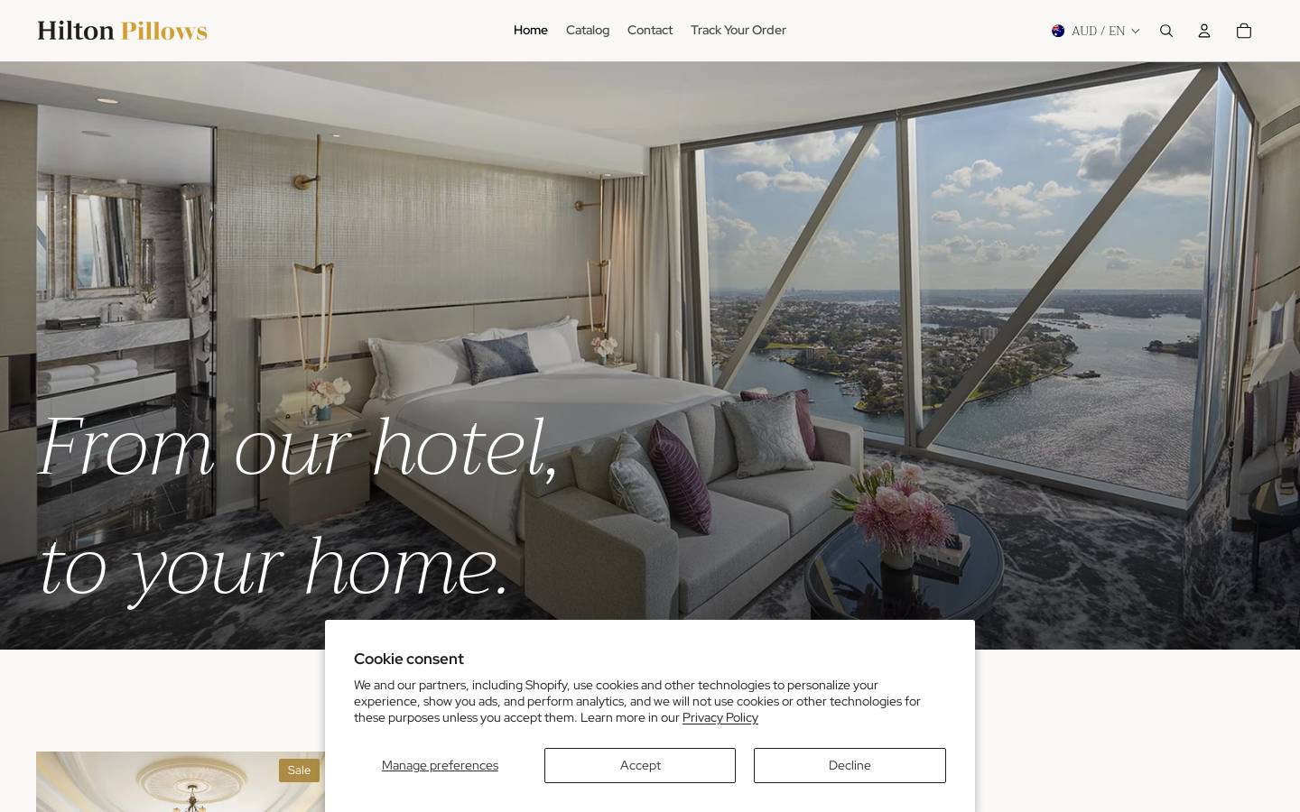 shop-hilton.com homepage screenshot
