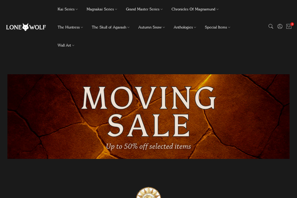 Magnamund - Holmgard Press homepage screenshot