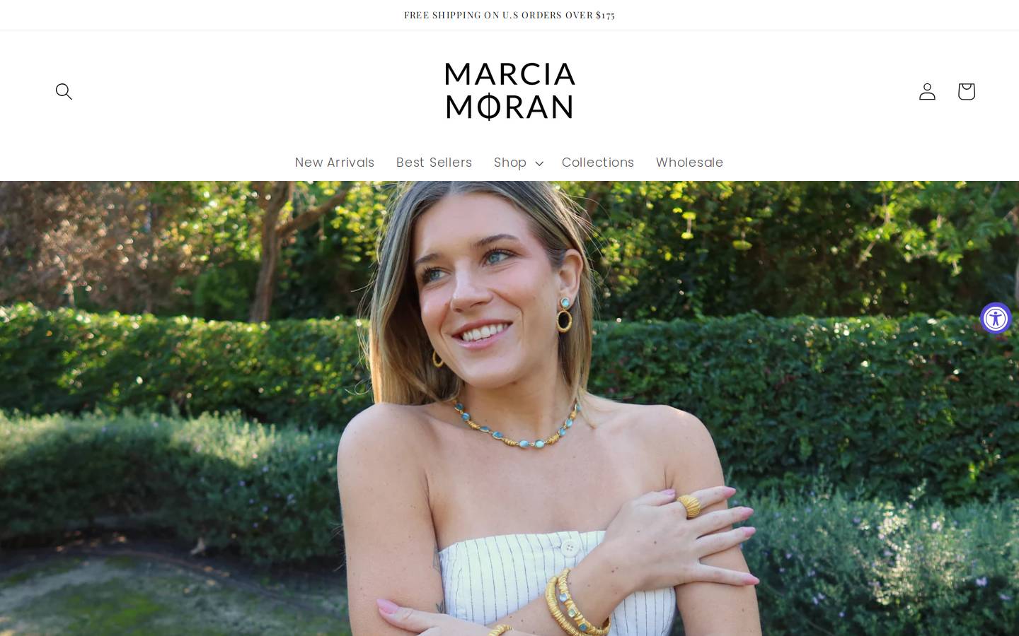 shop-marciamoran.com homepage screenshot