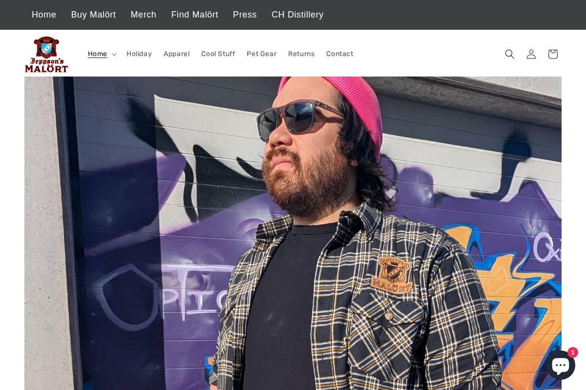 shop-merch.malort.com homepage screenshot