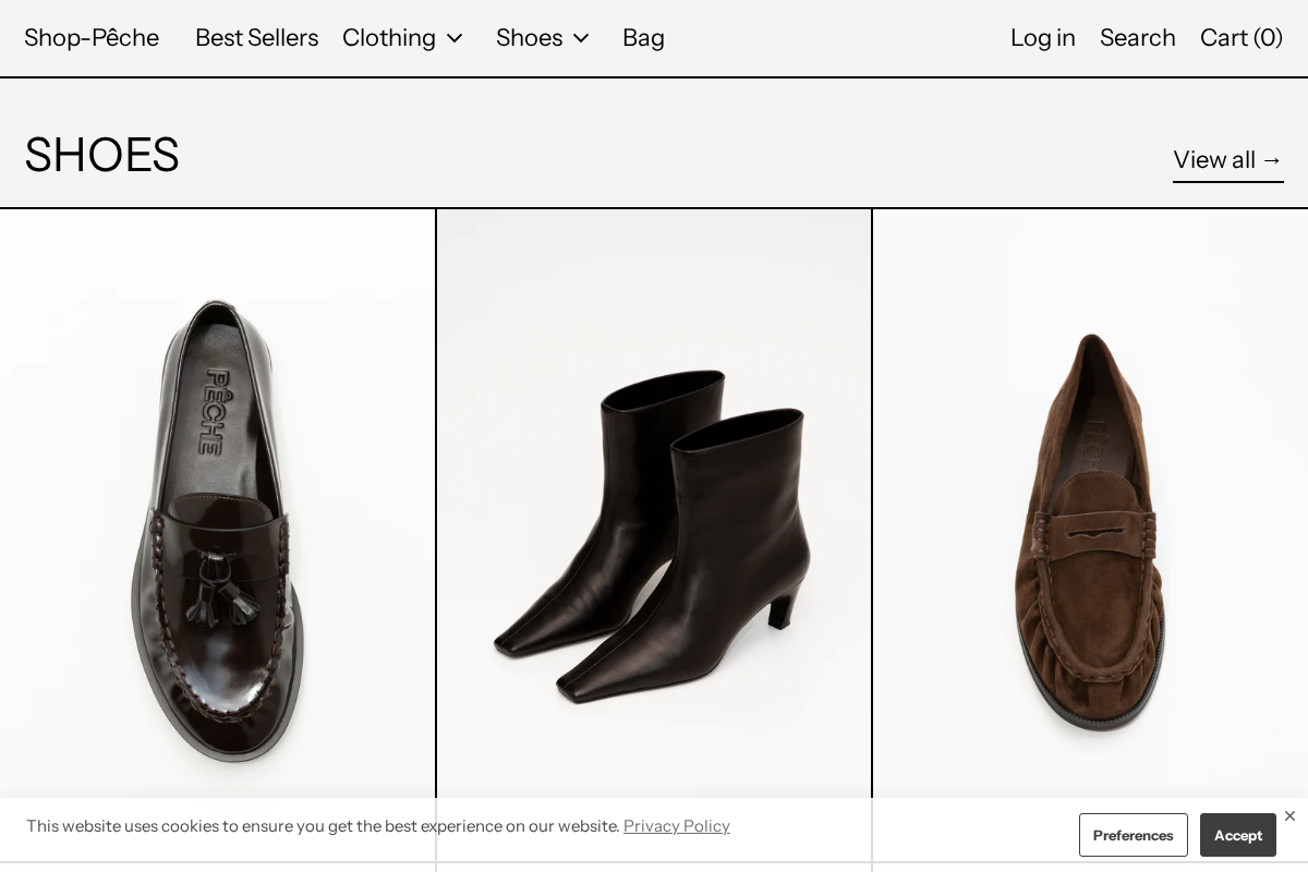 Shop-Pêche homepage screenshot