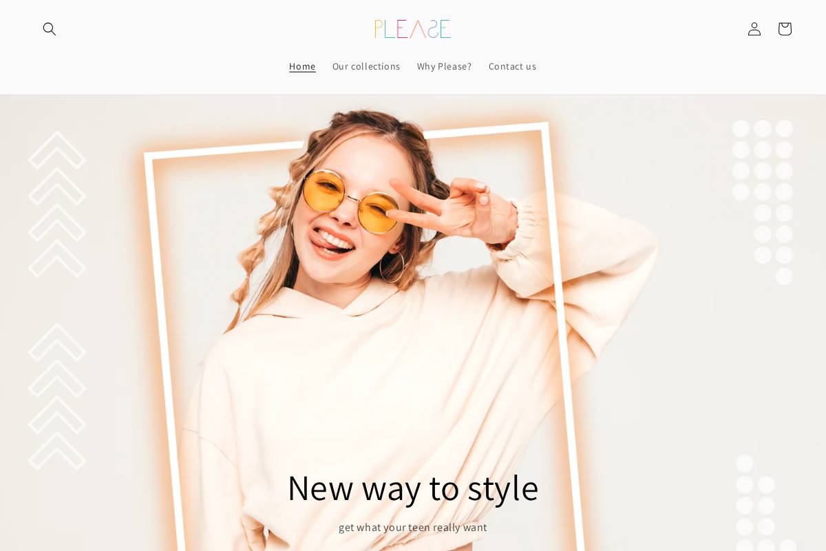 shop-please.com homepage screenshot