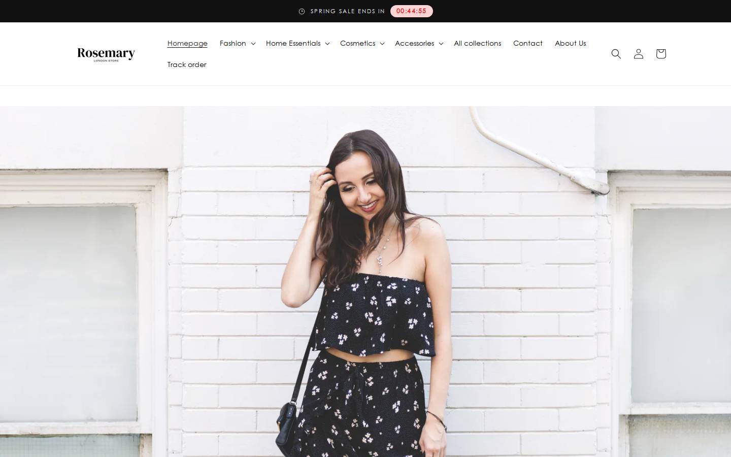 Shop Rosemary homepage screenshot