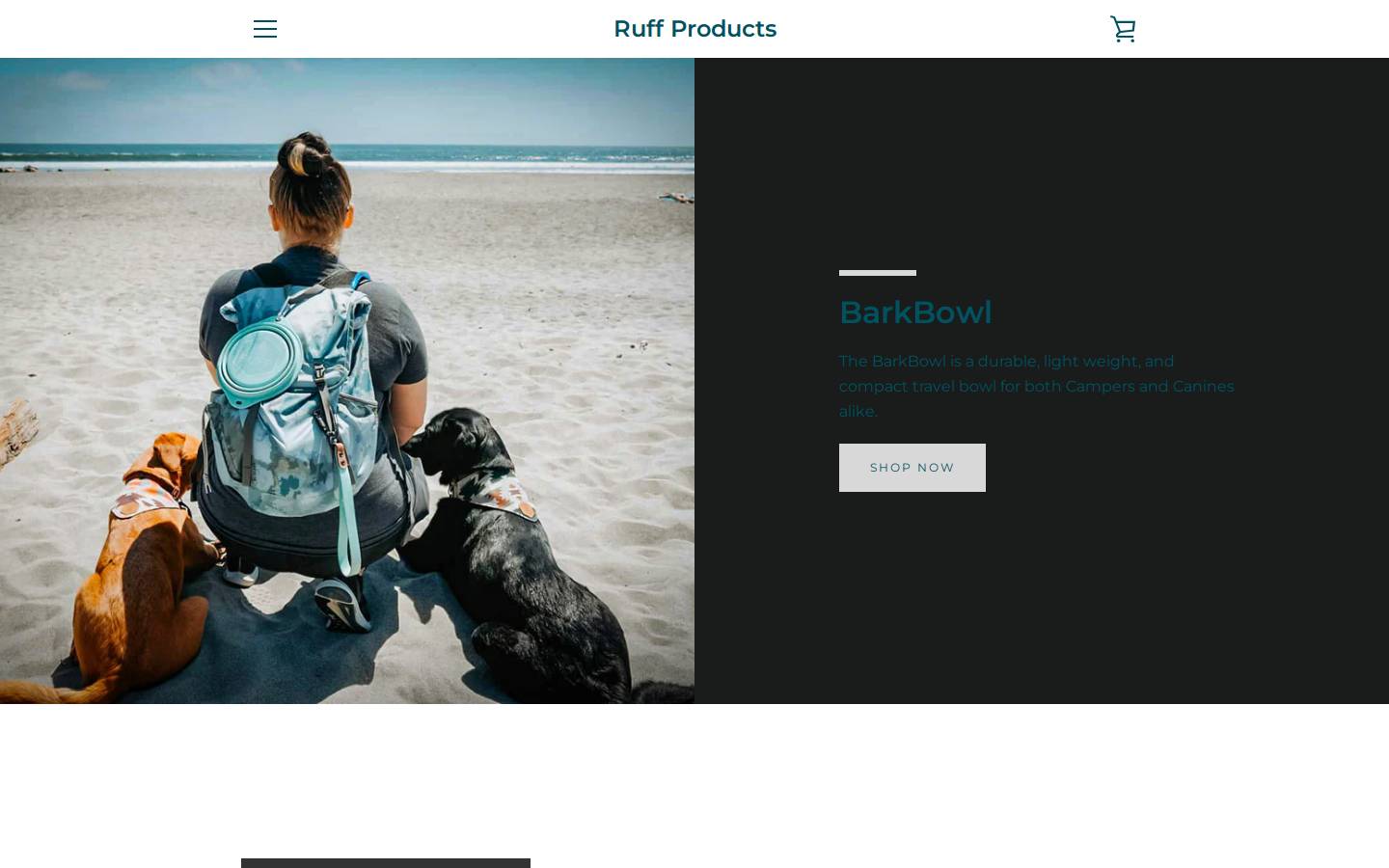 shop-ruff.com homepage screenshot