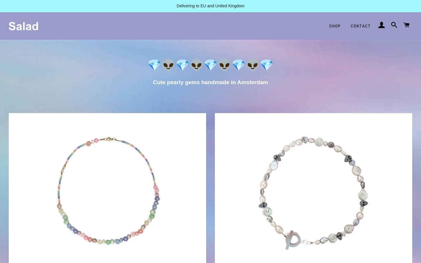 shop-salad.com homepage screenshot