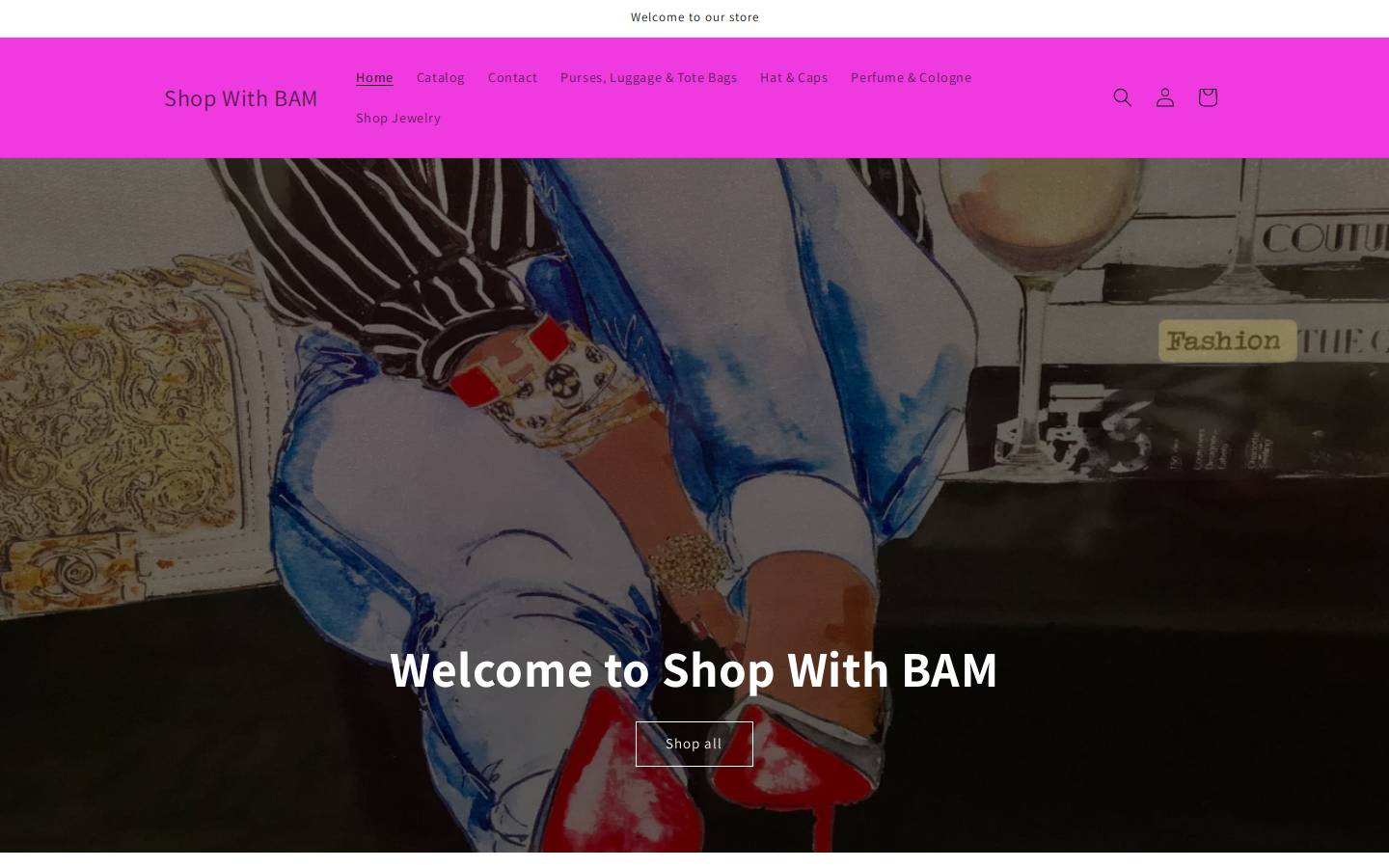 shop-with-bam.com homepage screenshot